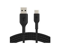 Belkin BoostCharge - USB-kaapeli - 24 pin USB-C (uros) to USB (uros) - 1 m - musta CAB002BT1MBK