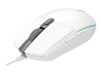 Logitech Gaming Mouse G203 LIGHTSYNC - Hiiri - optinen - 6 painiketta - langallinen - USB - valkoinen 910-005797