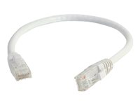 C2G Cat5e Booted Unshielded (UTP) Network Patch Cable - Kytkentäkaapeli - RJ-45 (uros) to RJ-45 (uros) - 2 m - UTP - CAT 5e - valettu, piikitön, säikeinen - valkoinen 83263