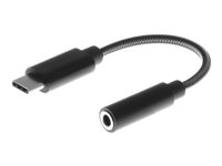 Insmat - Digitaalinen audiosovitin - 24 pin USB-C uros to mini-phone stereo 3.5 mm naaras - aktiivinen 133-1032