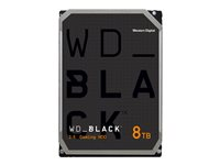 WD_BLACK WD8002FZWX - Kiintolevyasema - 8 Tt - sisäinen - 3.5" - SATA 6Gb/s - 7200 kierrosta/min - puskuri: 128 Mt WD8002FZWX