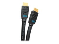 C2G 50ft Ultra Flexible 4K Active HDMI Cable Gripping 4K 60Hz - In-Wall M/M - HDMI-kaapeli Ethernetillä - HDMI uros to HDMI uros - 15.2 m - musta - aktiivinen, tuki 4K / 60 Hz C2G10384