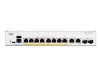 Cisco Catalyst 1200-8FP-2G - Kytkin - L3 - smart - 8 x 10/100/1000 (PoE+) + 2 x Gigabit SFP/RJ-45 -yhdistelmä - telineeseen asennettava - PoE+ (120 W) C1200-8FP-2G