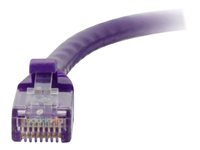 C2G Cat5e Booted Unshielded (UTP) Network Patch Cable - Kytkentäkaapeli - RJ-45 (uros) to RJ-45 (uros) - 2 m - UTP - CAT 5e - valettu, piikitön, säikeinen - violetti 83661