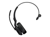 Jabra Evolve2 55 UC Mono - Kuulokkeet + mikrofoni - korvien päällä - Bluetooth - langaton - aktiivinen melunpoisto - USB-C Bluetooth-sovitin - musta - Zoom-sertifioitu, Cisco Webex Certified, Tencent Meeting -sertifioitu, Alcatel-Lucent -sertifioitu, Avaya-sertifioitu, Unify-sertifioitu, MFi-sertifioitu, Microsoft Swift Pair -sertifioitu, Amazon Chime -sertifioitu 25599-889-899