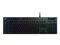 Logitech Gaming G815 - Näppäimistö - taustavalaistu - USB - pohjoismainen - näppäinkytkin: GL Clicky - musta 920-009092