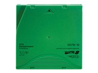 HPE RW Data Cartridge - LTO Ultrium 8 - 12 Tt / 30 Tt - vihreä malleihin StoreEver LTO-8 Ultrium 30750, LTO-8 Ultrium 30750 TAA Q2078A