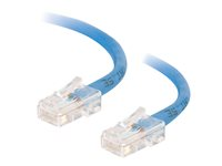 C2G Cat5e Non-Booted Unshielded (UTP) Network Patch Cable - Kytkentäkaapeli - RJ-45 (uros) to RJ-45 (uros) - 1 m - UTP - CAT 5e - säikeinen, uniboot - sininen 83021