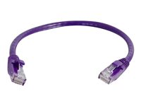 C2G Cat6 Booted Unshielded (UTP) Network Patch Cable - Kytkentäkaapeli - RJ-45 (uros) to RJ-45 (uros) - 1 m - UTP - CAT 6 - valettu, piikitön, säikeinen - violetti 83631