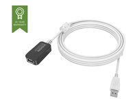 Vision Techconnect - USB-jatkojohto - USB (naaras) to USB (uros) - USB 2.0 - 5 m - aktiivinen - valkoinen TC 5MUSBEXT+