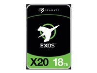 Seagate Exos X20 ST18000NM003D - Kiintolevyasema - 18 Tt - sisäinen - SATA 6Gb/s - 7200 kierrosta/min - puskuri: 256 Mt ST18000NM003D