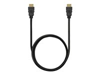 Kensington High Speed HDMI Cable with Ethernet, 6ft - Suuri nopeus - HDMI-kaapeli Ethernetillä - HDMI uros to HDMI uros - 1.83 m - musta - 4K-tuki K33020WW