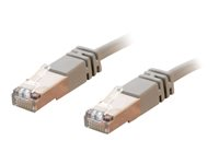 C2G Cat5e Booted Shielded (STP) Network Patch Cable - Kytkentäkaapeli - RJ-45 (uros) to RJ-45 (uros) - 10 m - STP - CAT 5e - valettu - harmaa 83761