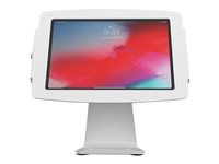 Compulocks iPad 10.2" Space Enclosure Rotating Counter Stand - Asennuspakkaus (kotelo, VESA-kiinnitysalusta) malleihin tabletti - lukittava - korkealaatuinen alumiini - valkoinen -näytön koko: 10.2" - tiskin yläosa malleihin Apple 10.2-inch iPad (7. sukupolvi, 8. sukupolvi, 9. sukupolvi) 303W102IPDSW