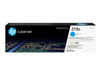 HP 219X - Tuottoisa - sinivihreä - alkuperäinen - LaserJet - väriainekasetti (W2191X) malleihin P/N: 499Q6F#BAZ, 499Q7F#ABU, 499Q7F#BAZ, 499Q8F#ABF, 499Q8F#BAZ, 499R0F#ABU, 499R0F#ABZ W2191X