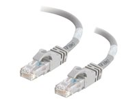 C2G Cat6 Booted Unshielded (UTP) Network Patch Cable - Kytkentäkaapeli - RJ-45 (uros) to RJ-45 (uros) - 2 m - UTP - CAT 6 - valettu, piikitön, säikeinen - harmaa 83368