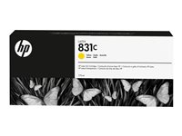 HP 831C - 775 ml - keltainen - alkuperäinen - mustepatruuna malleihin Latex 115, 310, 315, 330, 335, 360, 365, 370, 375, 560, 570 CZ697A