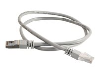 C2G Cat5e Booted Shielded (STP) Network Patch Cable - Kytkentäkaapeli - RJ-45 (uros) to RJ-45 (uros) - 4 m - STP - CAT 5e - valettu - harmaa 83753