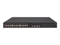 HPE 1950-24G-2SFP+-2XGT-PoE+ - Kytkin - L3 - Hallinnoitu - 24 x 10/100/1000 (PoE+) + 2 x Gigabit SFP / 10 Gigabit SFP+ + 2 x 10Gb Ethernet - telineeseen asennettava - PoE+ (370 W) JG962A#ABB