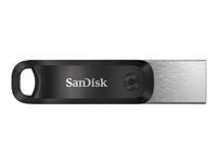 SanDisk iXpand Go - USB Flash-asema - 128 Gt - USB 3.0 / Lightning SDIX60N-128G-GN6NE