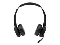 Cisco Headset 722 - Kuulokkeet + mikrofoni - korvien päällä - Bluetooth - langaton - hiilen musta - Cisco Webex Certified HS-WL-722-BUNA-C