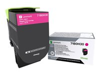 Lexmark X417 - Tuottoisa - magenta - alkuperäinen - väriainekasetti LCCP malleihin Lexmark CS417dn, CS517de, CX417de, CX517de 71B0H30