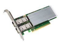 Intel Ethernet Network Adapter E810-CQDA2 - Verkkosovitin - PCIe 4.0 x16 matala profiili - QSFP28 x 2 E810CQDA2BLK