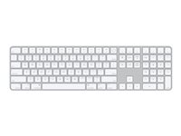 Apple Magic Keyboard with Touch ID and Numeric Keypad - Näppäimistö - langaton - Bluetooth, USB-C - QWERTY - Kansainvälinen englanti MK2C3Z/A