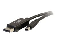 C2G 1m Mini DisplayPort to DisplayPort Adapter Cable 4K UHD - Black - DisplayPort -kaapeli - Mini DisplayPort (uros) to DisplayPort (uros) - 1 m - musta 84300