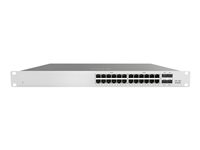 Cisco Meraki Cloud Managed MS120-24 - Kytkin - Hallinnoitu - 24 x 10/100/1000 + 4 x Gigabit SFP - telineeseen asennettava, työpöytä MS120-24-HW