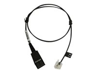 Jabra - Kuulokkeiden kaapeli - Pikairrotus to RJ-45 - 50 cm malleihin BIZ 2300, 2400; Siemens OpenStage 30, 40, 40T, 60, 80, 80T 8800-00-94