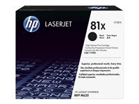 HP 81X - Tuottoisa - musta - alkuperäinen - LaserJet - väriainekasetti (CF281X) malleihin LaserJet Enterprise M632, MFP M630; LaserJet Enterprise Flow MFP M630; Officejet Pro 8730 CF281X