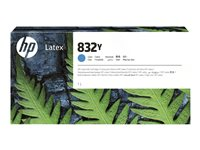 HP 832Y - 1 L - sinivihreä - alkuperäinen - Latex - mustepatruuna malleihin Latex 700, 700 W, 800, 800 W 4UV06A