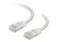 C2G Cat5e Booted Unshielded (UTP) Network Patch Cable - Kytkentäkaapeli - RJ-45 (uros) to RJ-45 (uros) - 2 m - UTP - CAT 5e - valettu, piikitön, säikeinen - valkoinen 83263