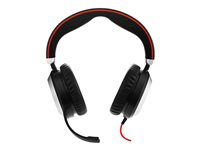 Jabra Evolve 80 MS stereo - Kuulokkeet + mikrofoni - täysikokoinen - langallinen - aktiivinen melunpoisto - 3,5 mm jakkiliitin - Sertifioitu Skype for Businessille 7899-823-109