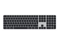 Apple Magic Keyboard with Touch ID and Numeric Keypad - Näppäimistö - langaton - Bluetooth, USB-C - QWERTY - Norja - mustat näppäimet MMMR3H/A