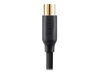 Belkin Essential Series Digital Aerial Cable - Antennikaapeli - F-liitin to F-liitin - 5 m F3Y057BT5M