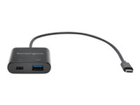 Kensington PD1000 USB-C 95W Power Delivery Dongle - USB-sovitin - USB Type A, USB-C (power only) (naaras) to 24 pin USB-C (uros) - USB 3.1 Gen 1 - USB Power Delivery (95W) K39100WW