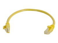 C2G Cat5e Booted Unshielded (UTP) Network Patch Cable - Kytkentäkaapeli - RJ-45 (uros) to RJ-45 (uros) - 2 m - UTP - CAT 5e - valettu, piikitön, säikeinen - keltainen 83243