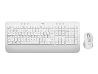 Logitech Signature MK650 Combo for Business - Näppäimistö- ja hiiri -pakkaus - langaton - Bluetooth LE - QWERTY - pohjoismainen (tanska/suomi/norja/ruotsi) - luonnonvalkoinen 920-011038