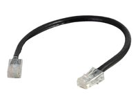 C2G Cat5e Non-Booted Unshielded (UTP) Network Patch Cable - Kytkentäkaapeli - RJ-45 (uros) to RJ-45 (uros) - 1 m - UTP - CAT 5e - säikeinen, uniboot - musta 83041